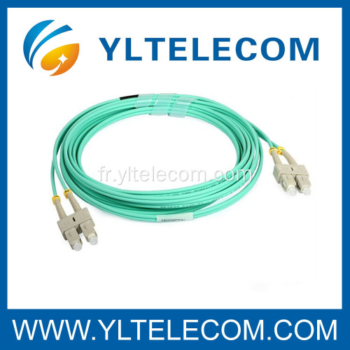 Câble optique de fibre de perte d&#39;insertion SC de corde de correction optique de fibre faible 62.5 / 125